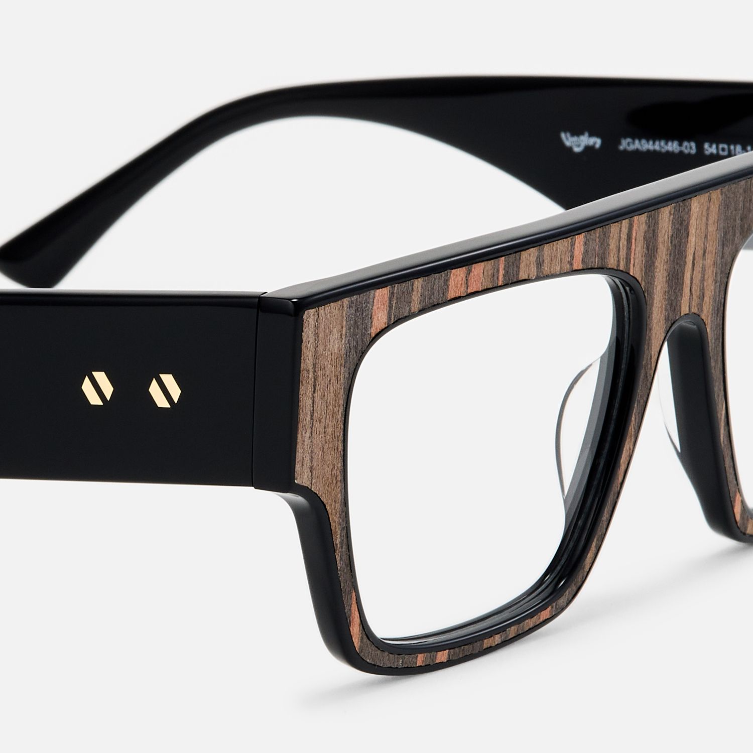 Wandrea - Aviator Brown Eyeglasses by Vooglam - Design Details