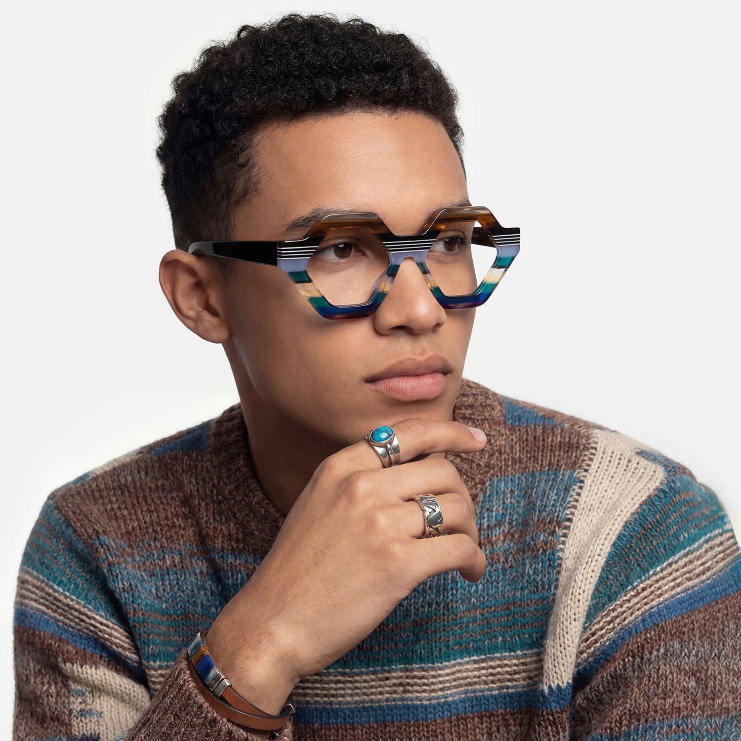 Brand Story: Behind the design of Ailsa - Multi Color Hexagon Acetate Glasses by Vooglam