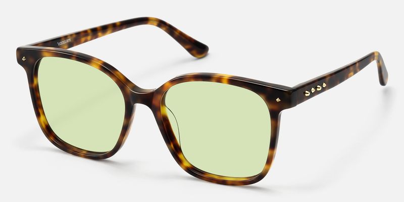 Spacek - Glam Punk Square Tortoise Sunglasses by Vooglam