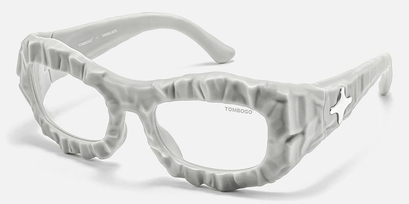 The Geologist - Bold Gray Marble Glasses by Vooglam