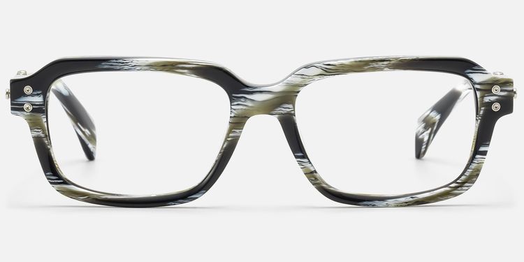 Anacortes - Gray Horn Rim Guitar Temple Glasses by Vooglam