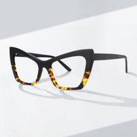 Bader - Cat Eye Black/Tortoise Eyeglasses | Vooglam On Model