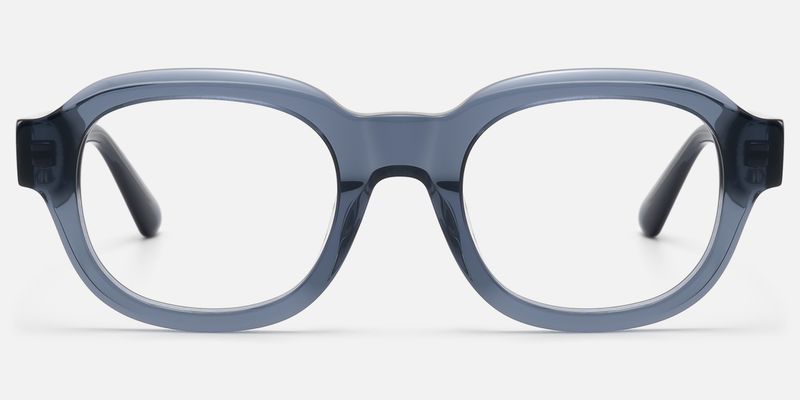 Eerie - Round Blue Eyeglasses
