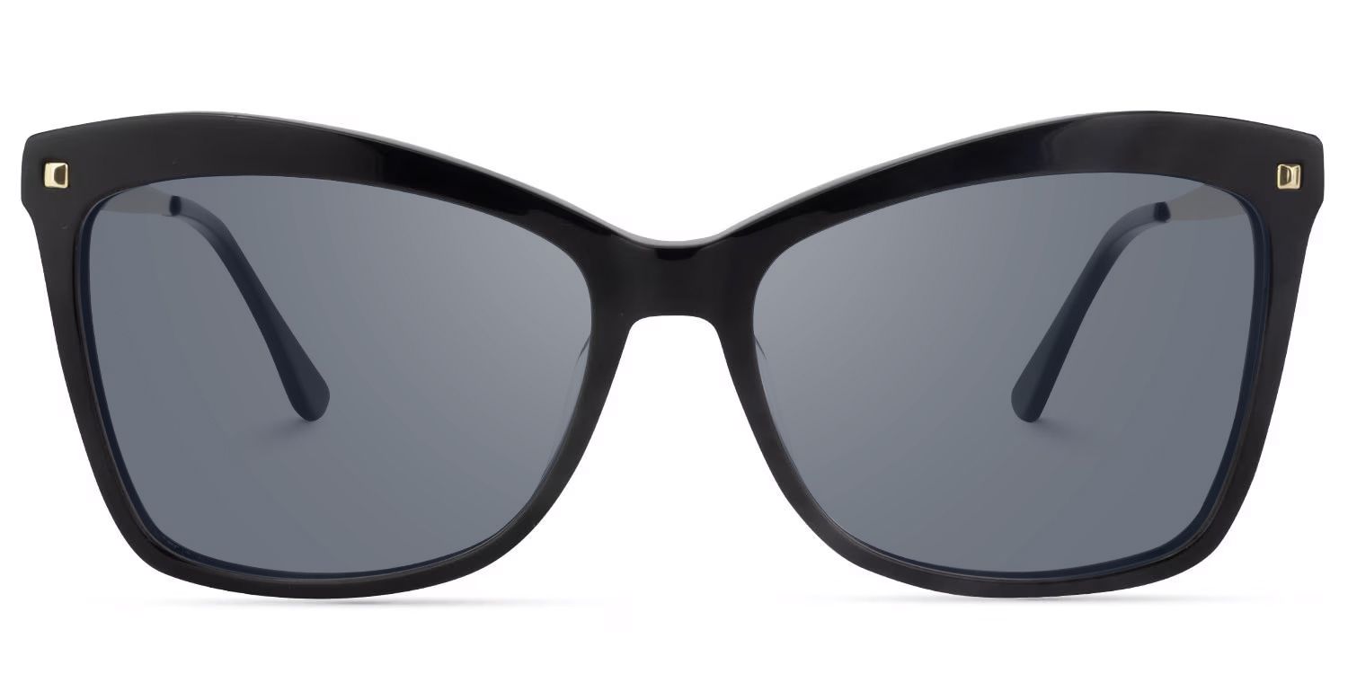 Libby - Black Gold Butterfly Large Sunglasses by Vooglam Product Details 1