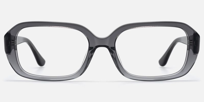 Mies - Gradient Gray Glasses with witbfdbfdh Screw Deco by Vooglam