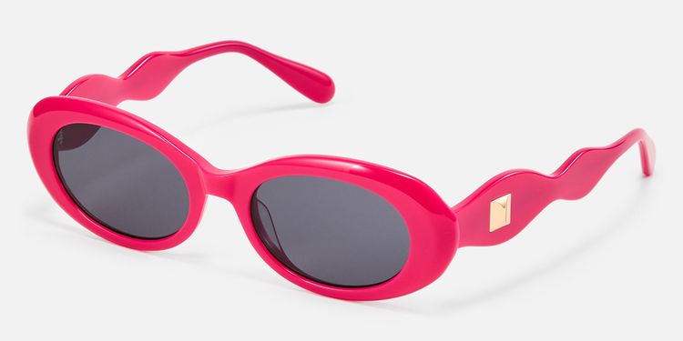Royale - Oval Pink Sunglasses by Vooglam