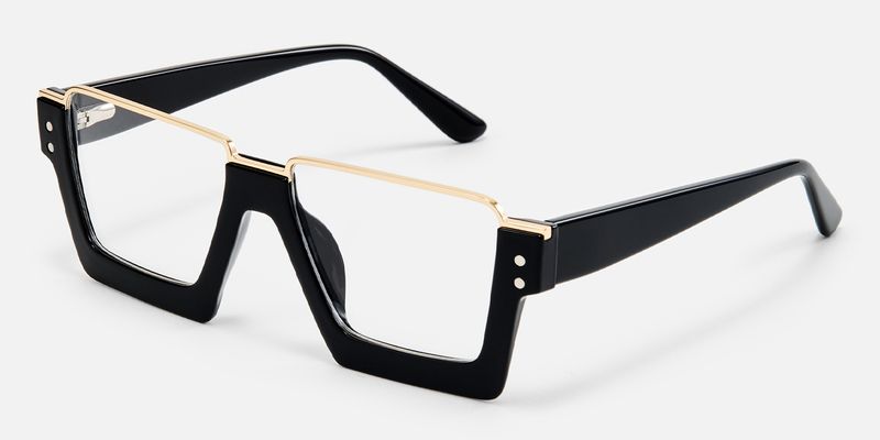 Dardhan - Black Thick Rimmed Glasses by Vooglam