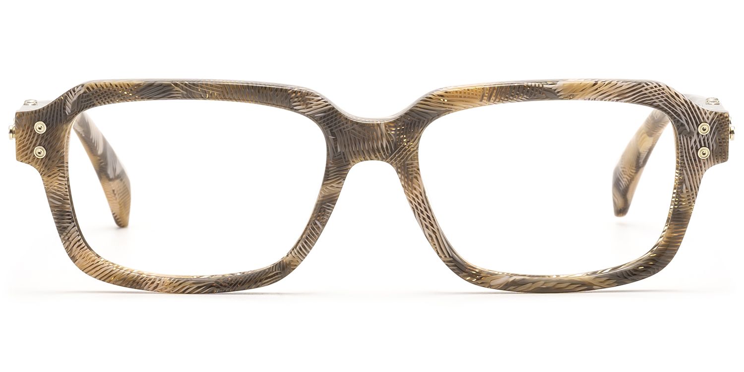 Anacortes - Light Brown Pattern Guitar Glasses by Vooglam Product Details 1