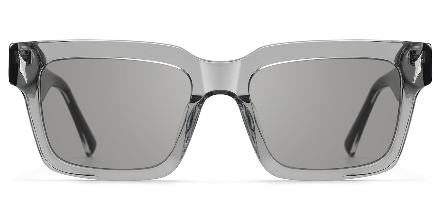 Razor - Transparent Grey Tinted Sunglasses by Vooglam Product Details 1