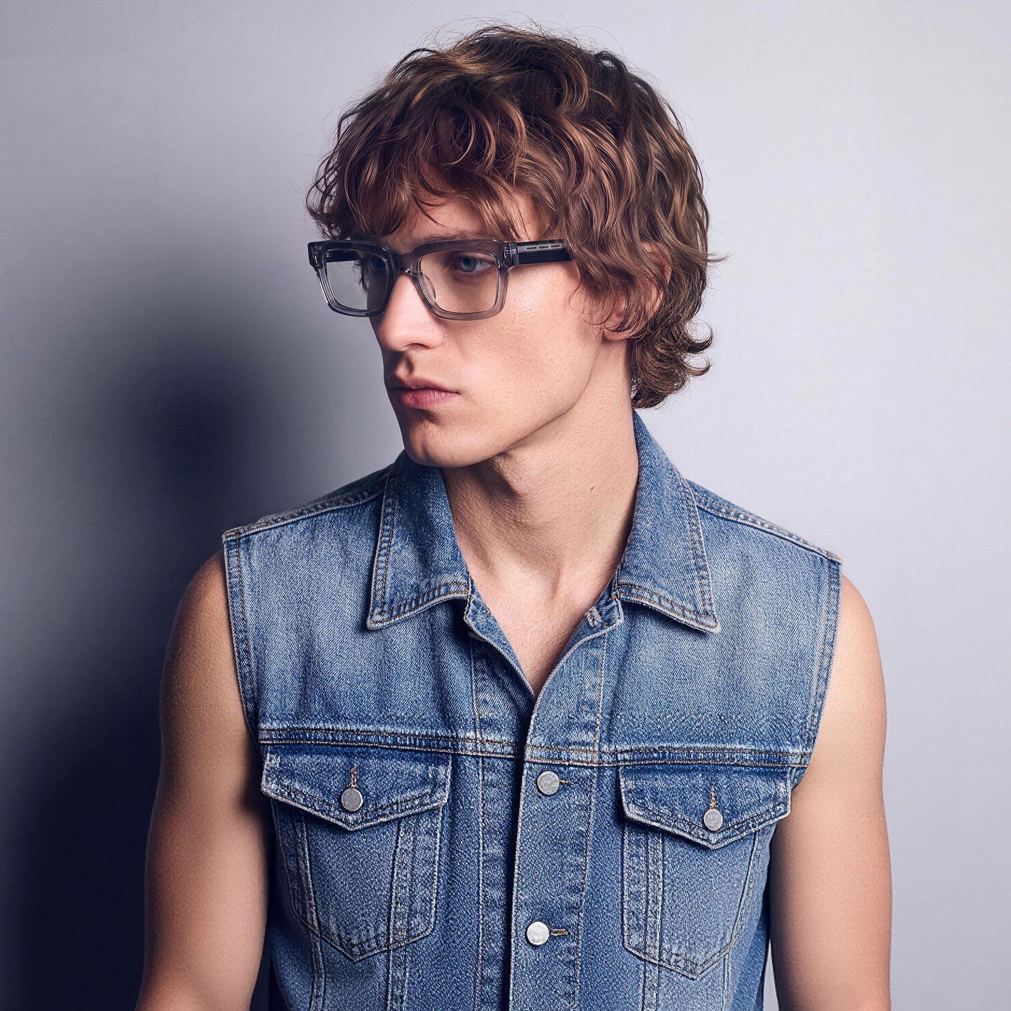 Brand Story: Behind the design of Razor - Transparent Grey Two Tone Glasses by Vooglam