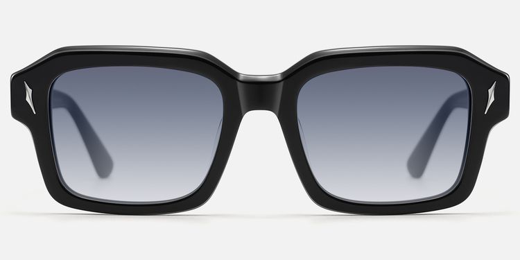 Blindspot - Gradient Gray Safety Pin Sunglasses by Vooglam