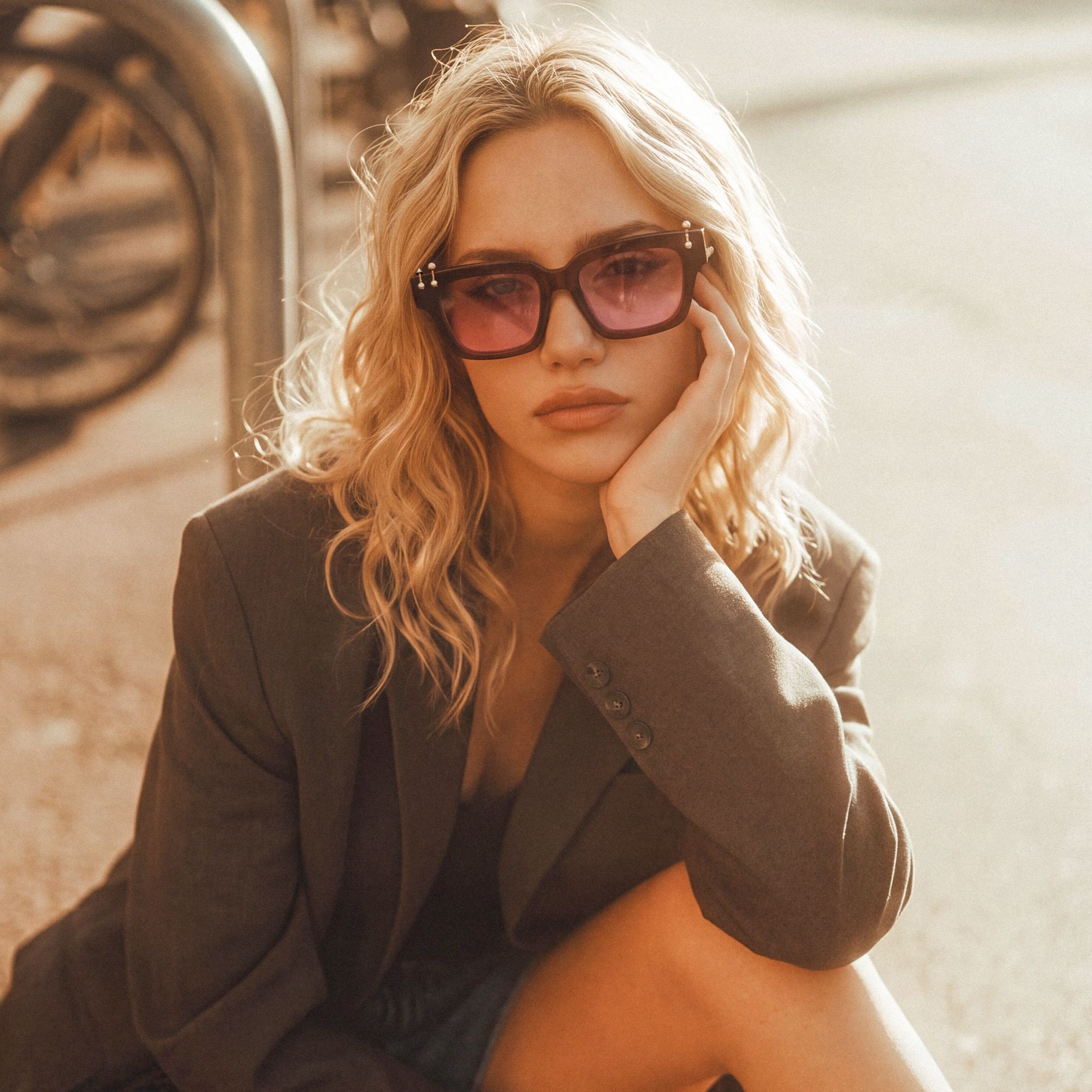 Brand Story: Behind the design of PIERCE - Gold Piercing Burgundy Sunglasses by Vooglam