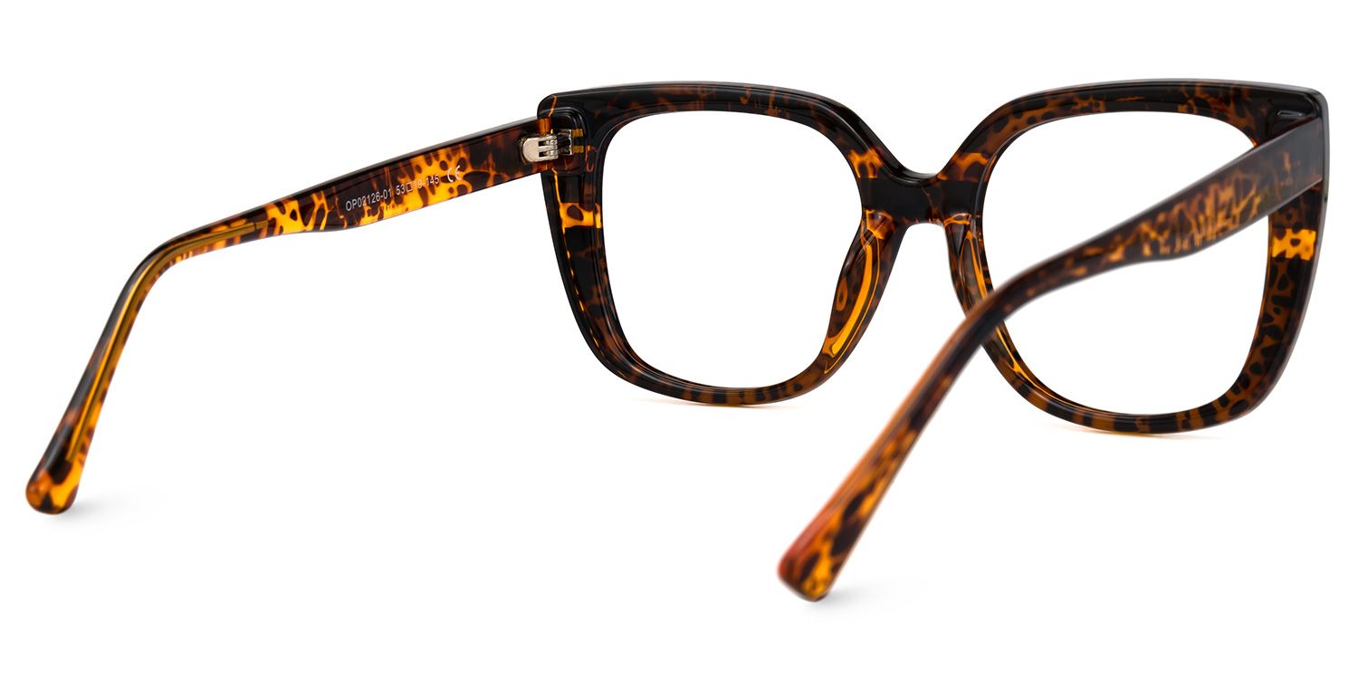 Sargent - Square Mauve Eyeglasses - 3