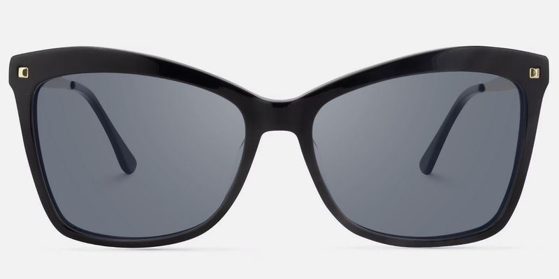Libby - Black Gold Butterfly Large Sunglasses by Vooglam