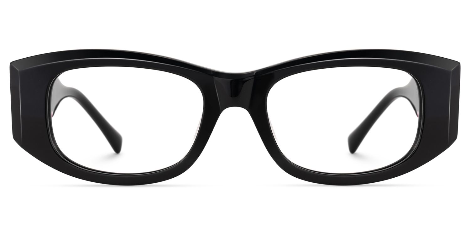 Banksy - Rectangle Black Eyeglasses by Vooglam Product Details 1