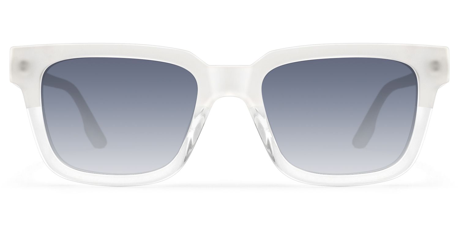 Strobe - Transparent Rectangle Sunglasses by Vooglam Product Details 1