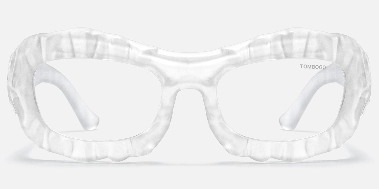 The Geologist - Clear Transparent Marble Glasses by Vooglam - Angle View