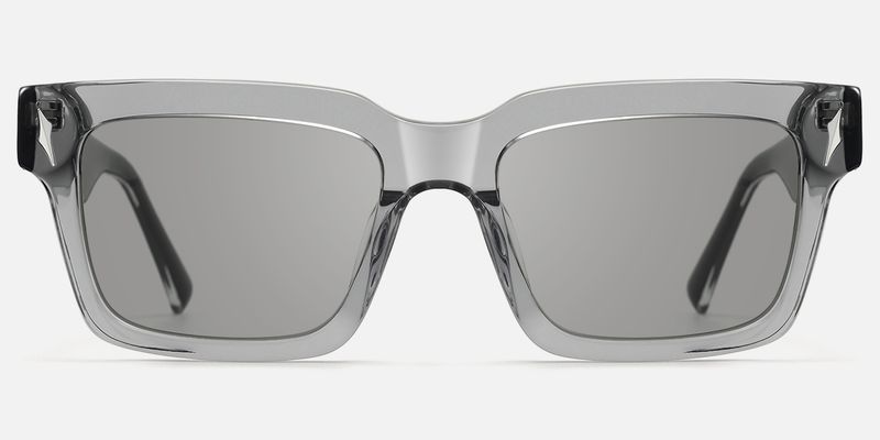 Razor - Transparent Grey Tinted Sunglasses by Vooglam