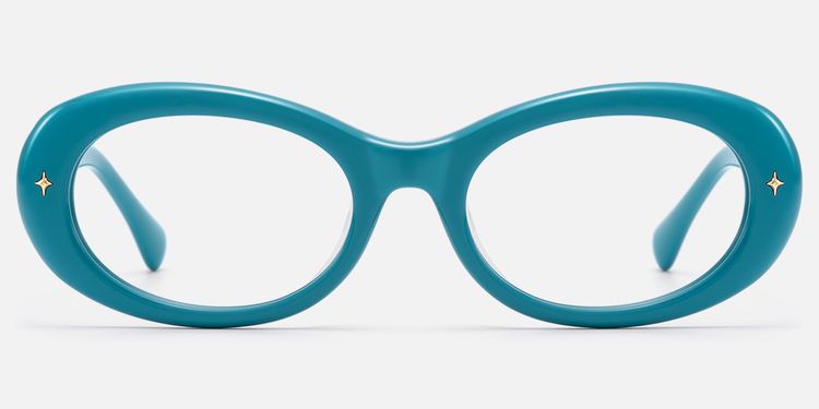 Vexa - Vibrant Blue Thick Acetate Frames by Vooglam