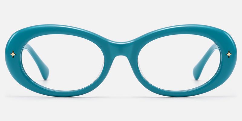 Vexa - Vibrant Blue Thick Acetate Frames by Vooglam