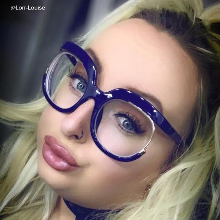 Fredia - Square Dark/Blue Eyeglasses - 10