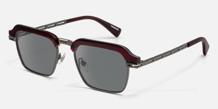 Archive - Dark Gray Razor Blade Sunglasses by Vooglam