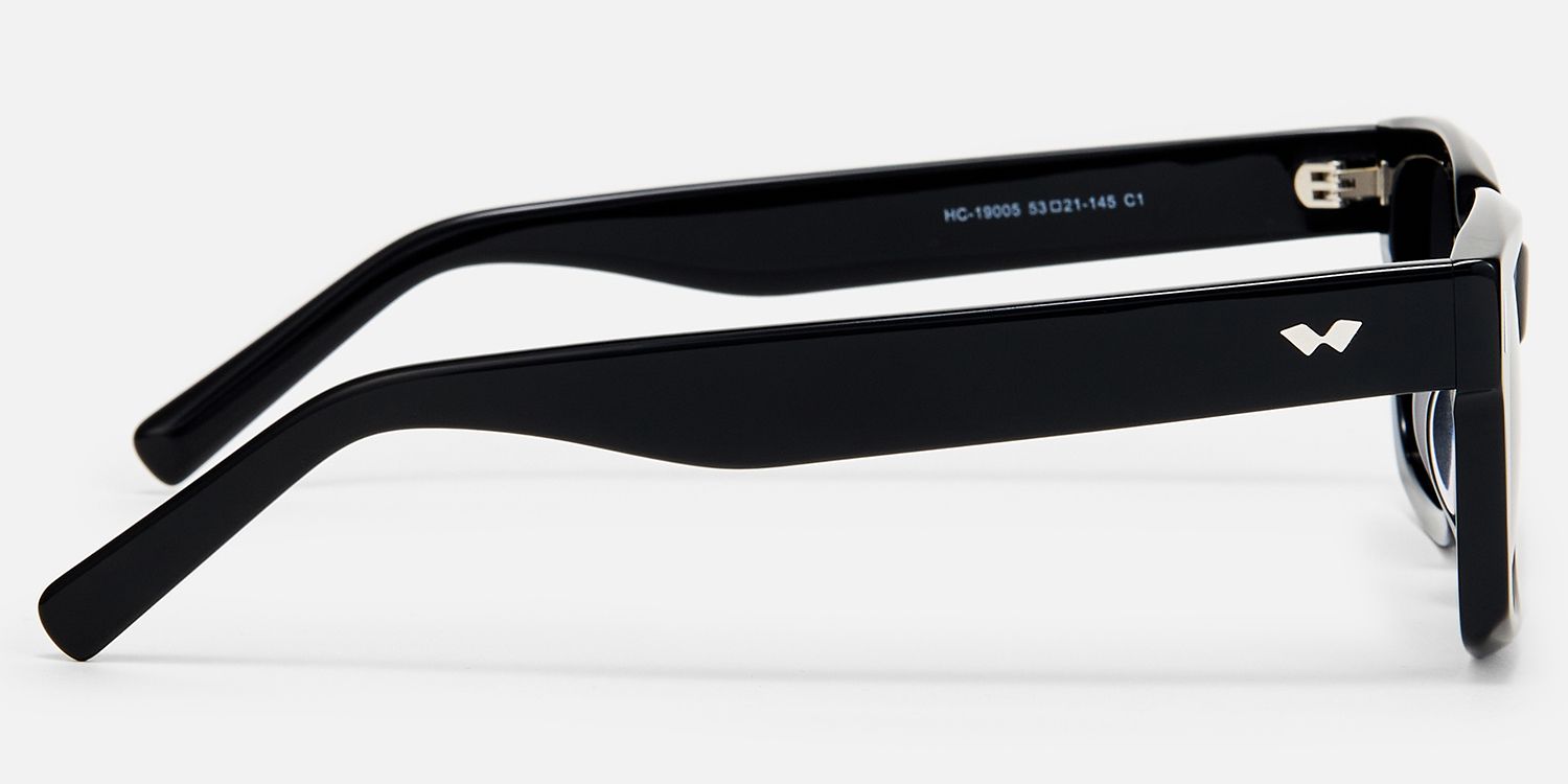 Lunaris - Rectangle Rectangle Sunglasses by Vooglam - Side View