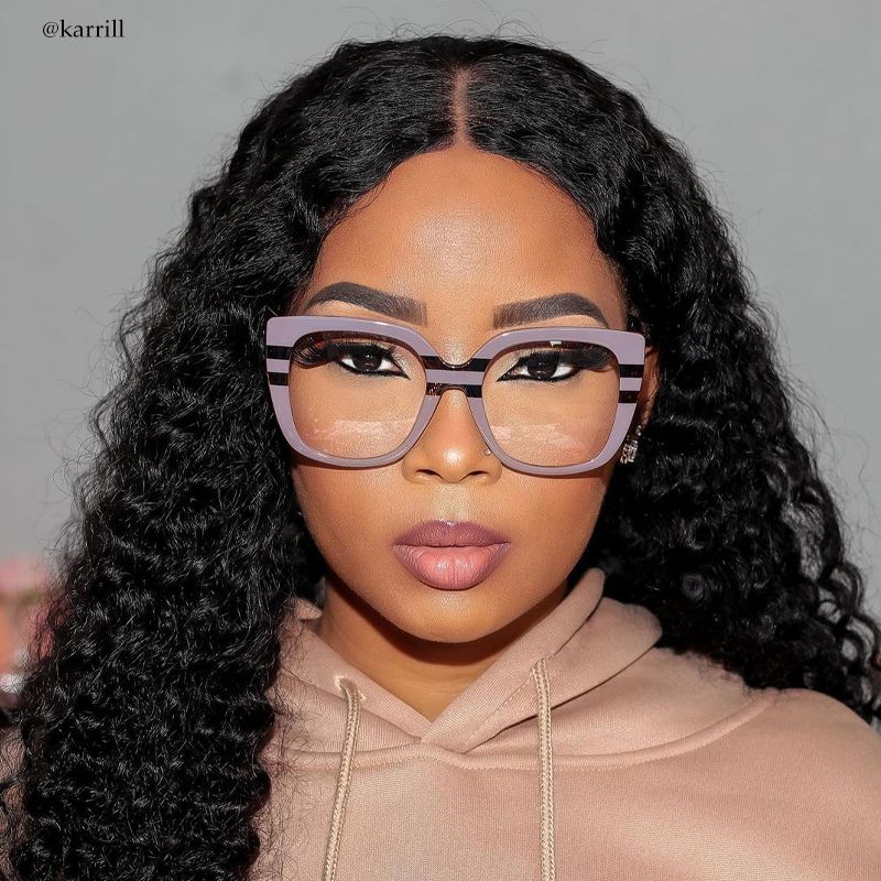 Sargent - Square Mauve Eyeglasses - 13