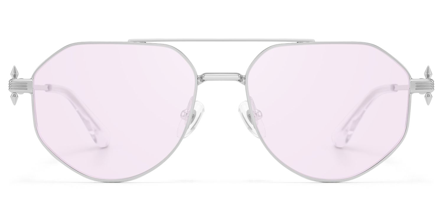 Aegis - Light Purple Tint Aviator Glasses by Vooglam Product Details 1