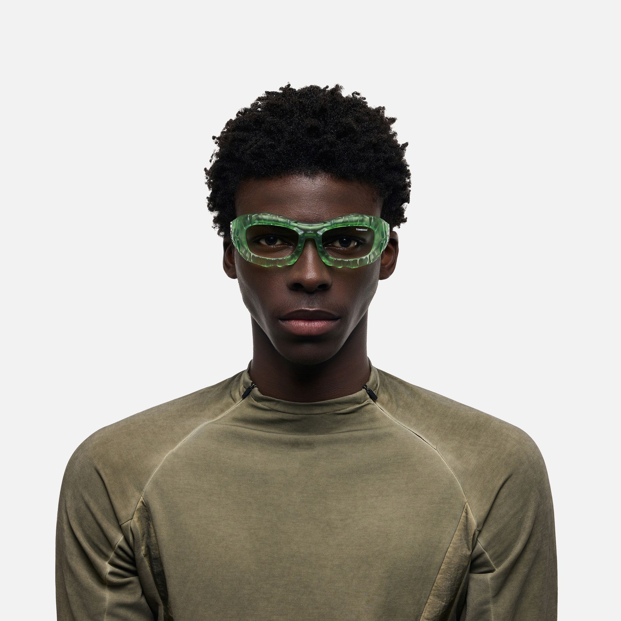 The Geologist - Clear Water Green Stone Glasses by Vooglam - Lifestyle Look