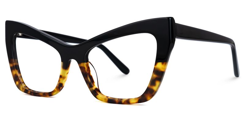 Bader - Cat Eye Black/Tortoise Eyeglasses