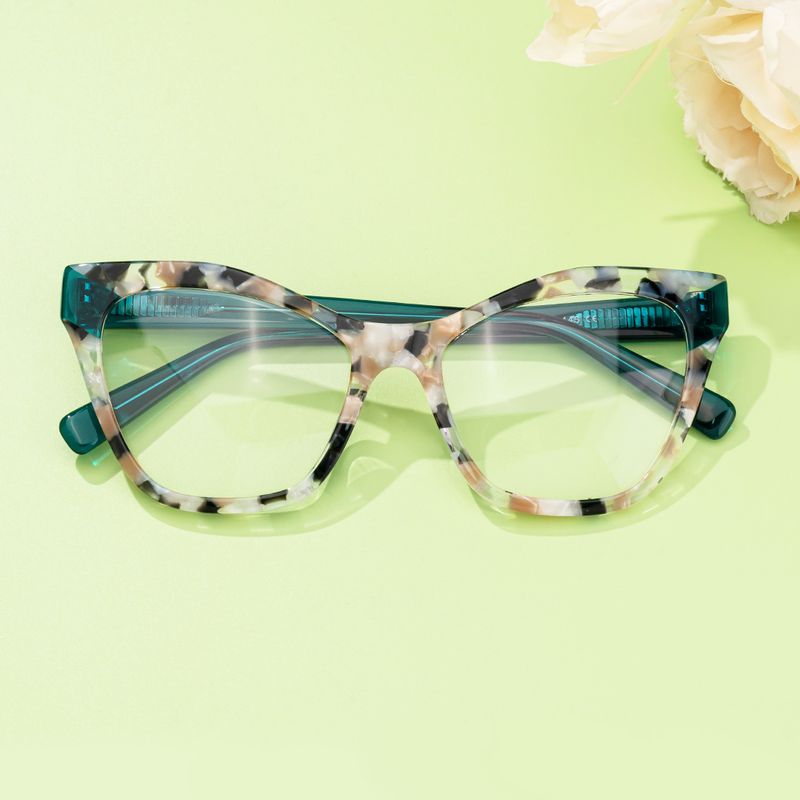 Butta - Cat Eye Marble Eyeglasses - 5