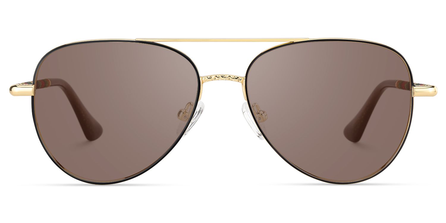 Joni - Aviator Two-tone Sunglasses by Vooglam Product Details 1