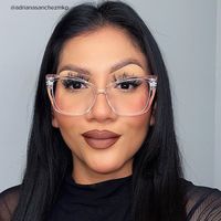 Raquel - Square Crystal Eyeglasses - 13