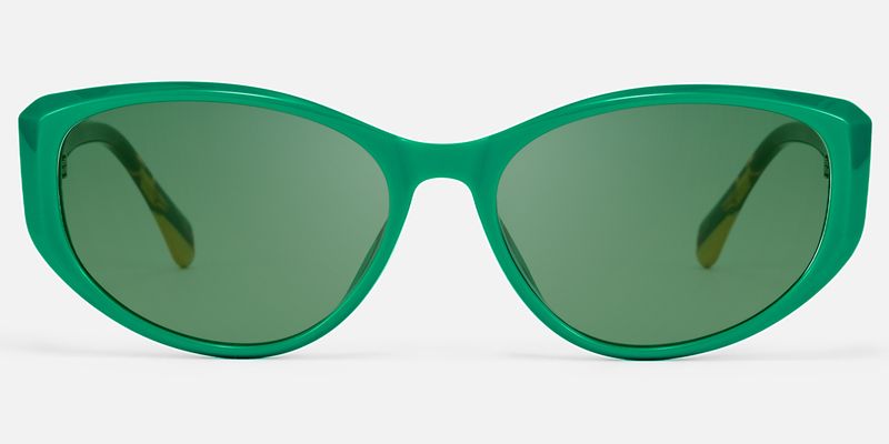 Macsen - Cat Eye Green Prescription Sunglasses by Vooglam