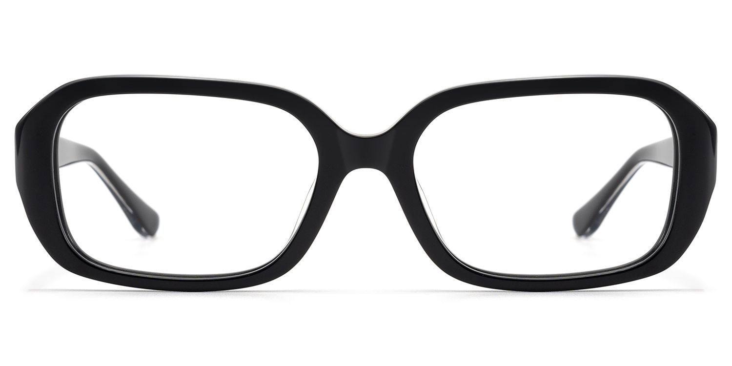 Mies - Exposed Hardware Acetate Black Frames by Vooglam Product Details 1