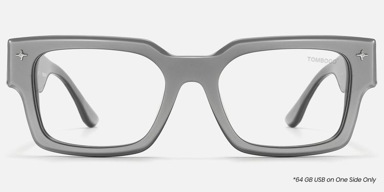 The Programmer - Chunky Silver USB Glasses by Vooglam