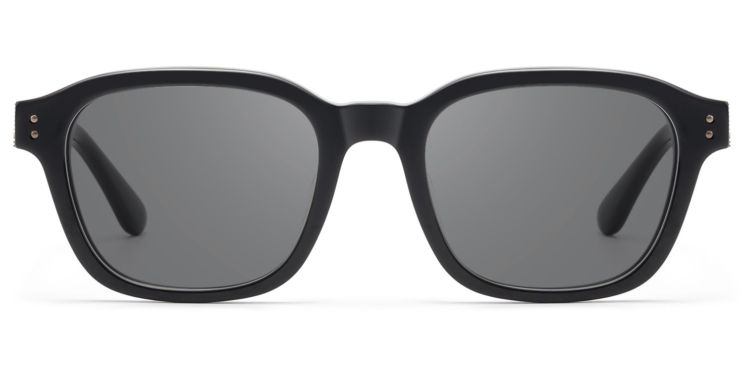 Rainier - Dark Gray Tint Black Zipper Sunnies by Vooglam Product Details 1