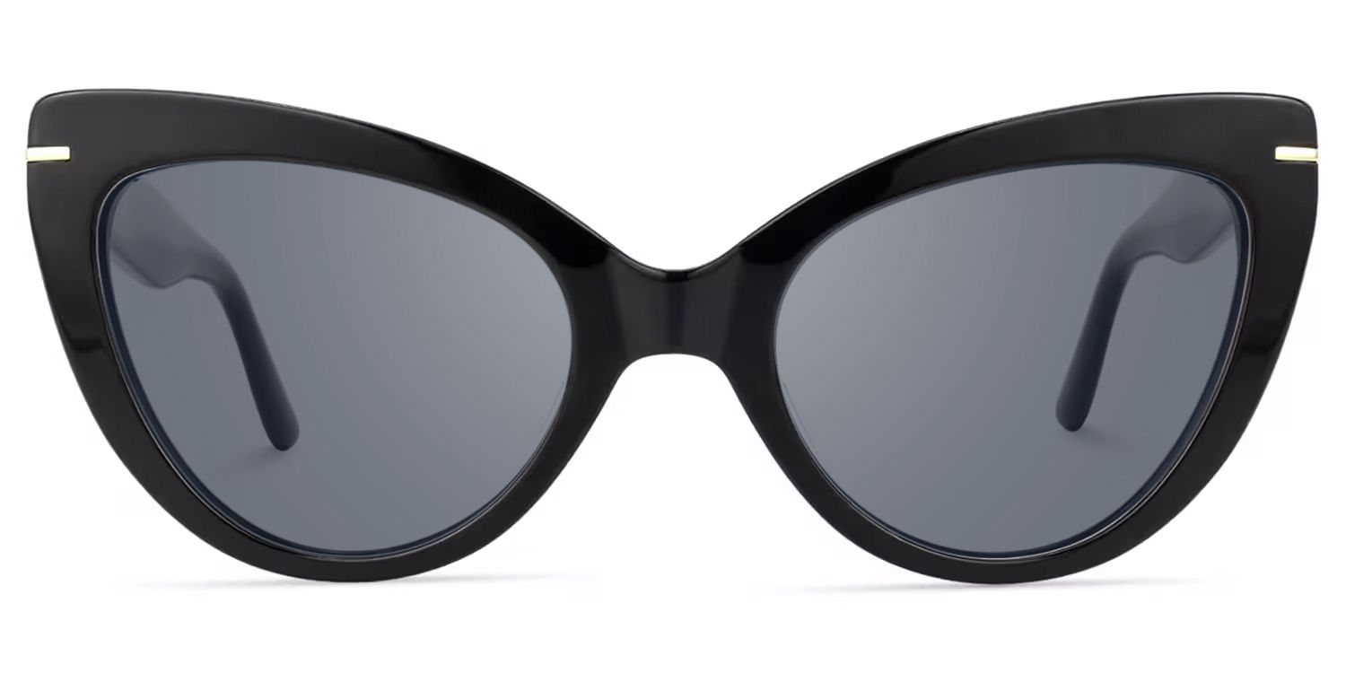 Veromca - Black Cat Eye Acetate Sunglasses by Vooglam Product Details 1