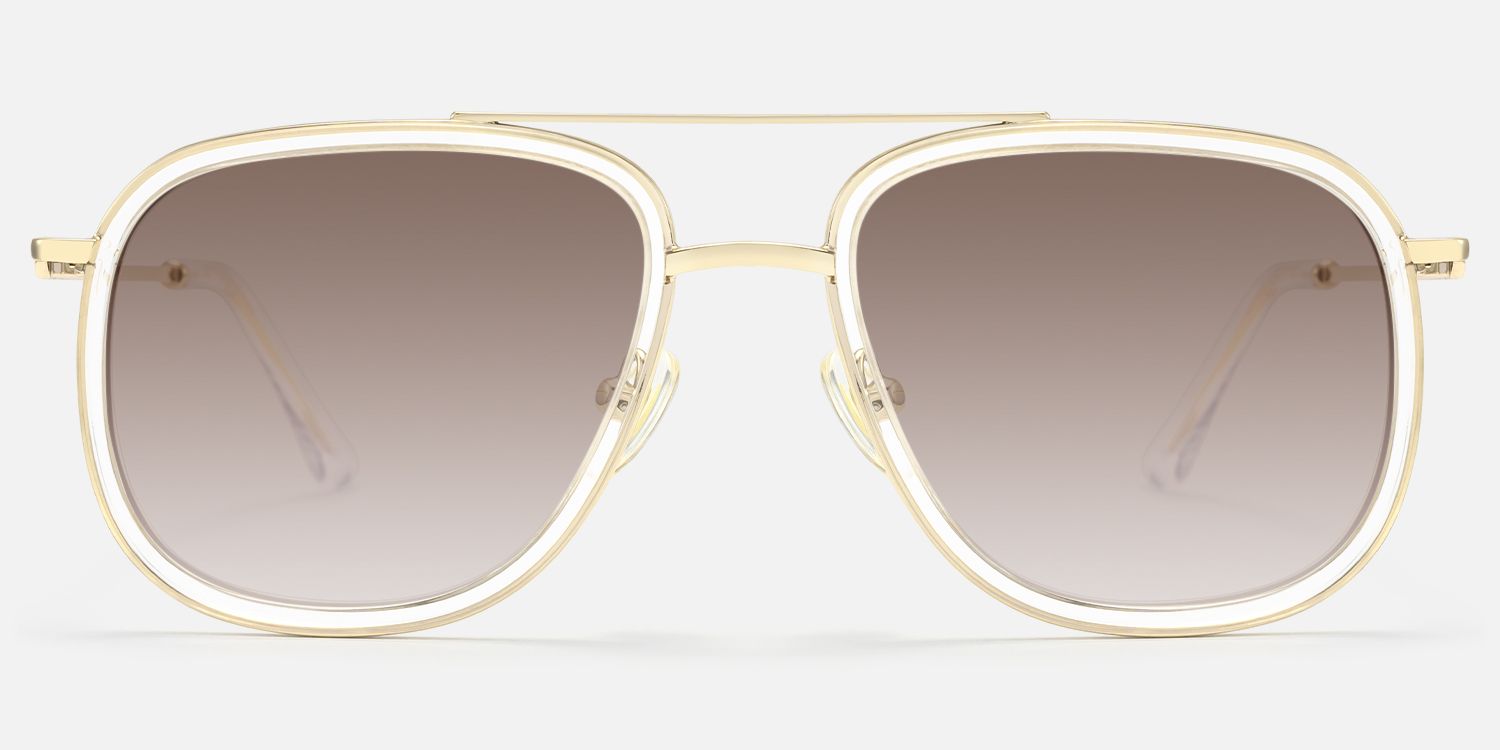 Breeze - Aviator Transparent Eyeglasses by Vooglam - Angle View
