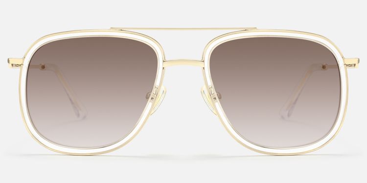 Breeze - Aviator Transparent Eyeglasses by Vooglam