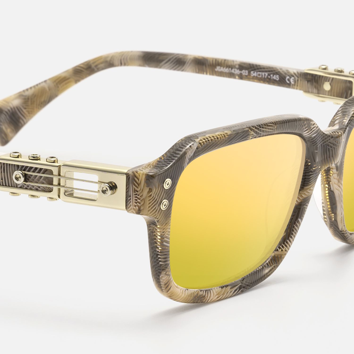 Anacortes - Light Brown Pattern Guitar Glasses by Vooglam - Design Details