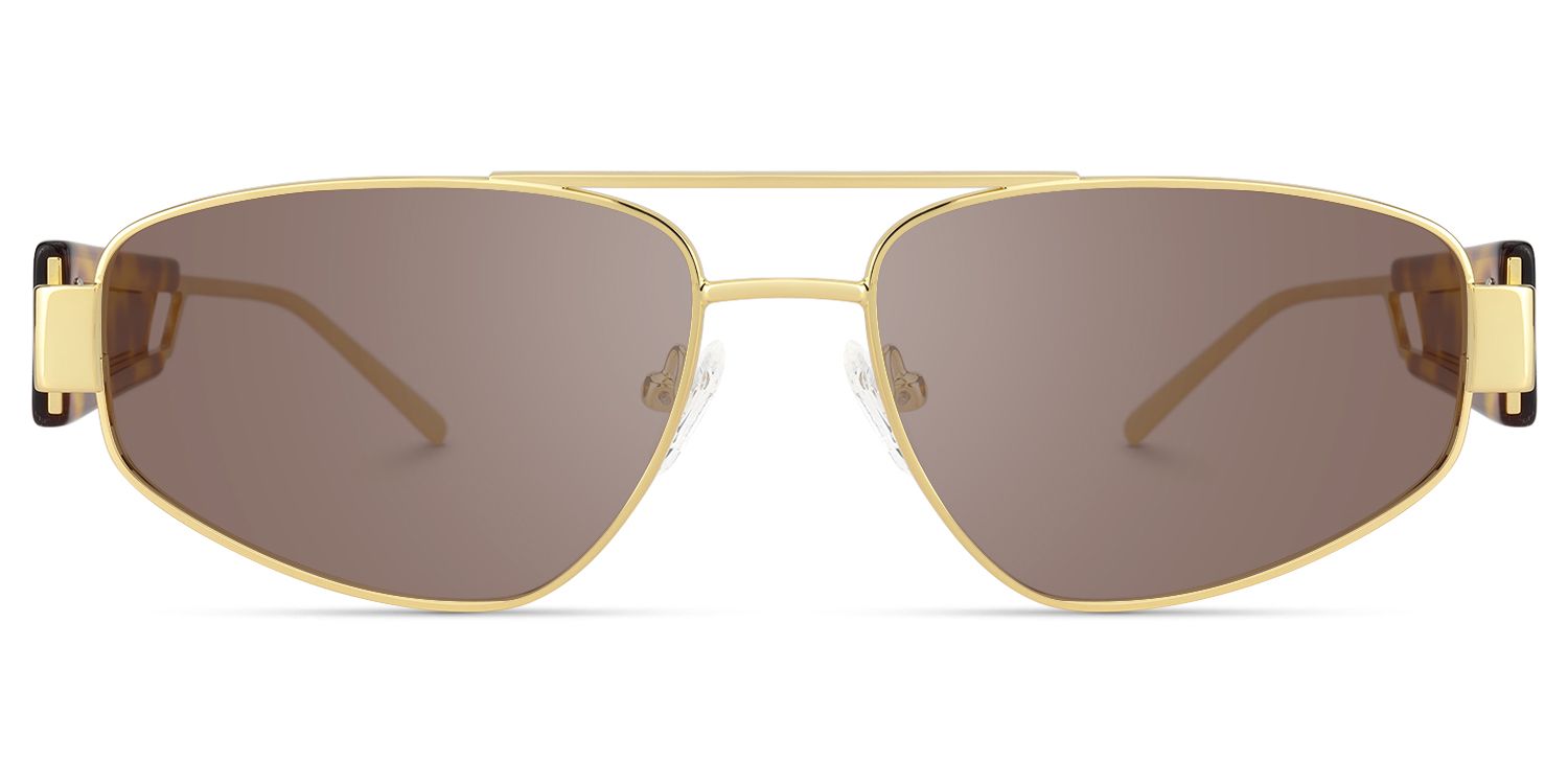 Orbit - Aviator Gold Sunglasses by Vooglam Product Details 1