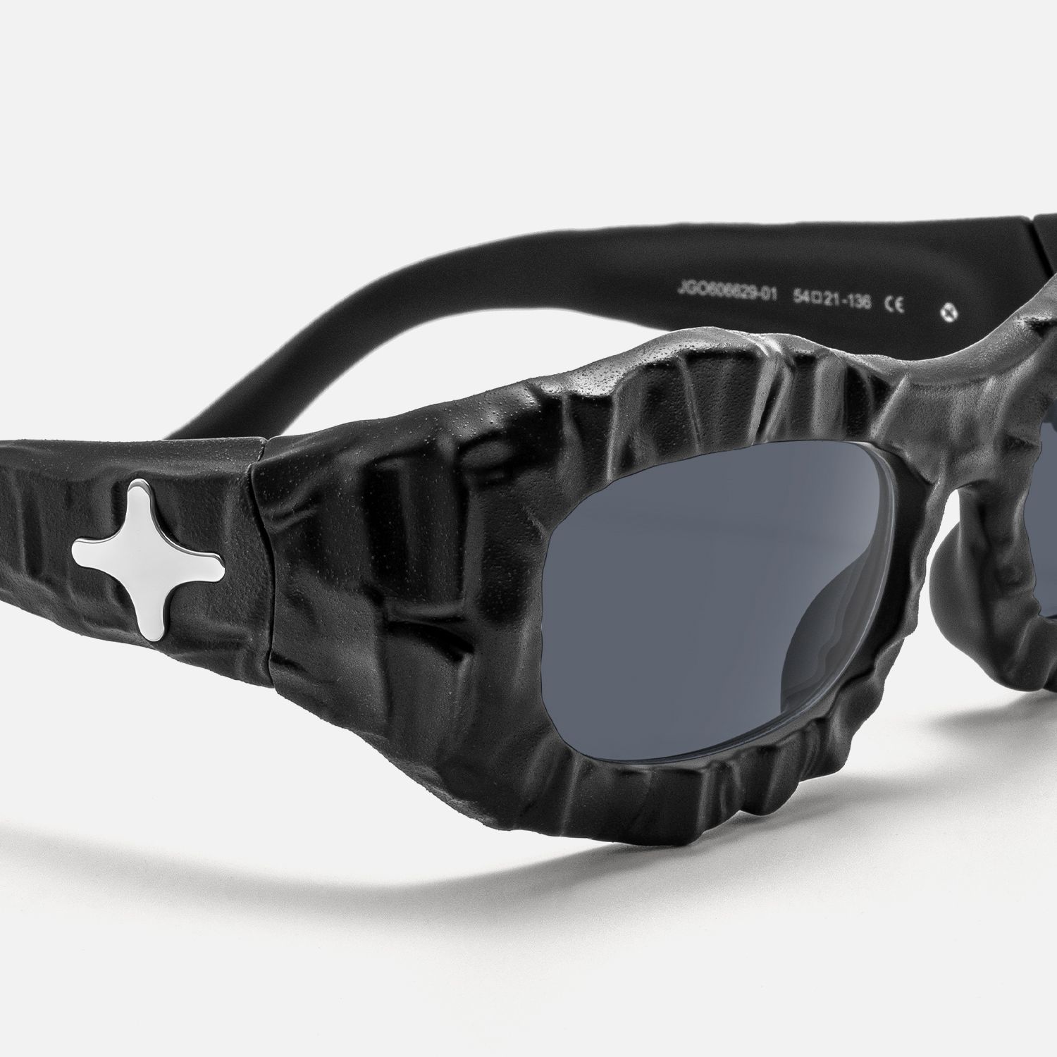 The Geologist - Black Marble Sunglasses by Vooglam - Design Details