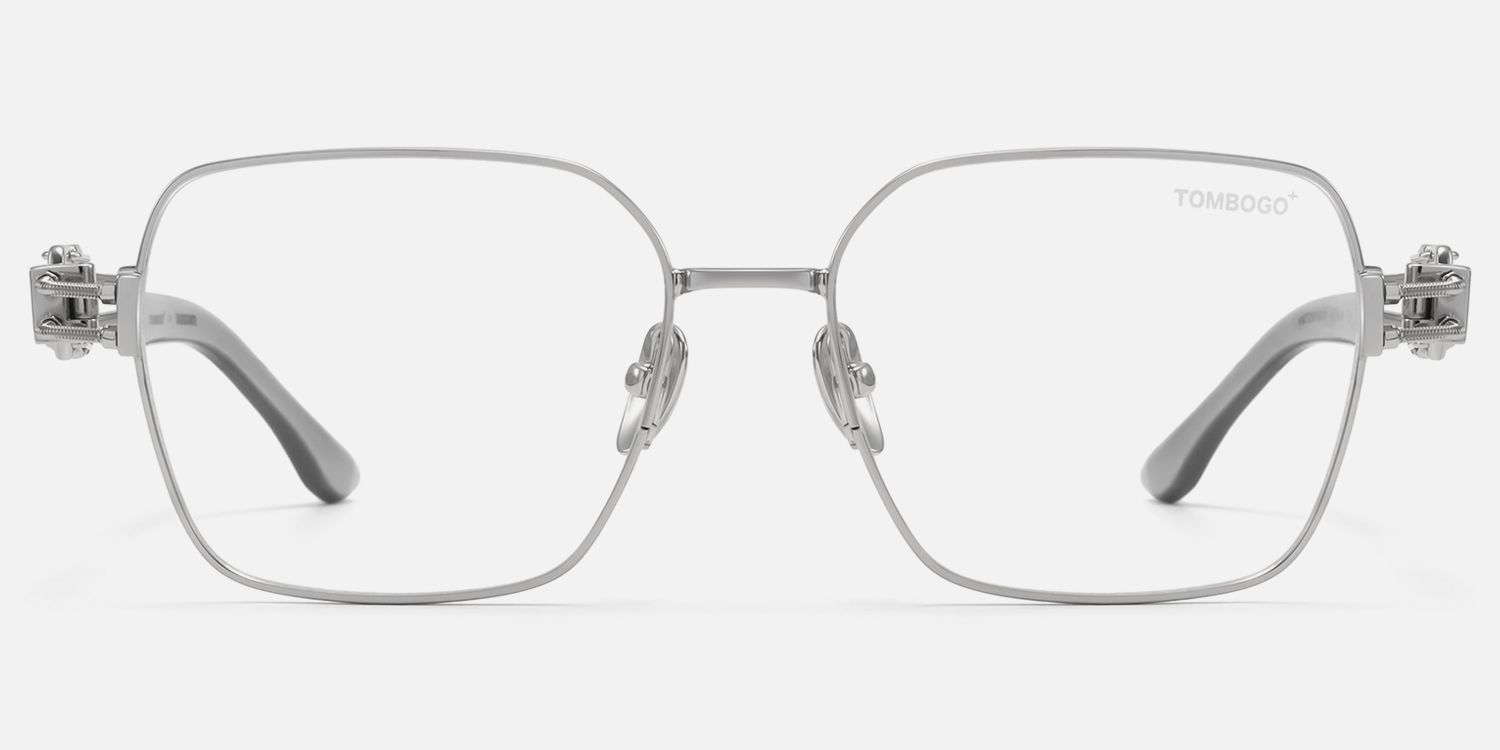 The Architect - Silver Carabiner Glasses by Vooglam - Angle View
