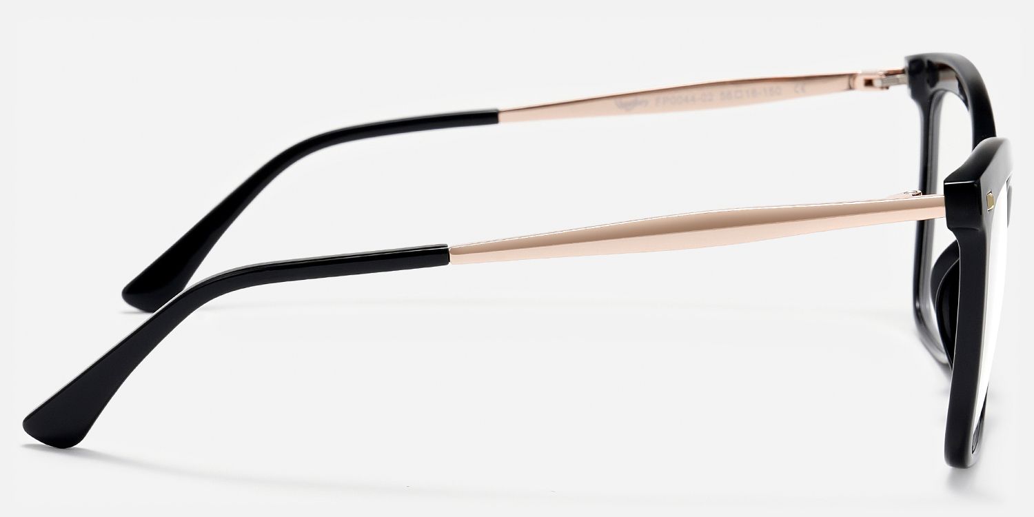 Libby - TR90 Large Lens Butterfly Eyeglasses by Vooglam - Side View
