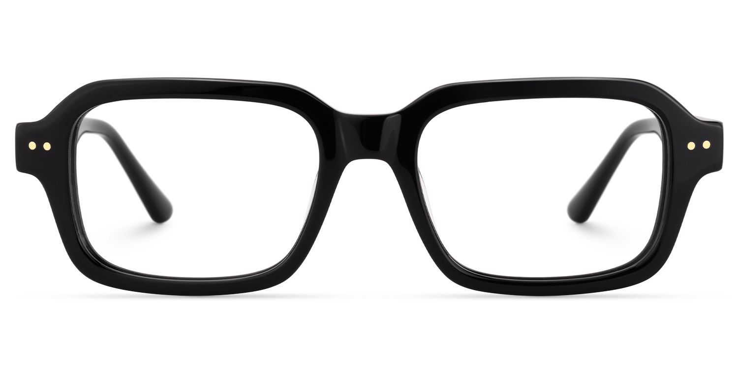Narges - Rectangle Black Eyeglasses by Vooglam Product Details 1