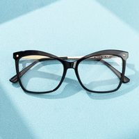 Libby - Butterfly Black Eyeglasses | Vooglam On Model