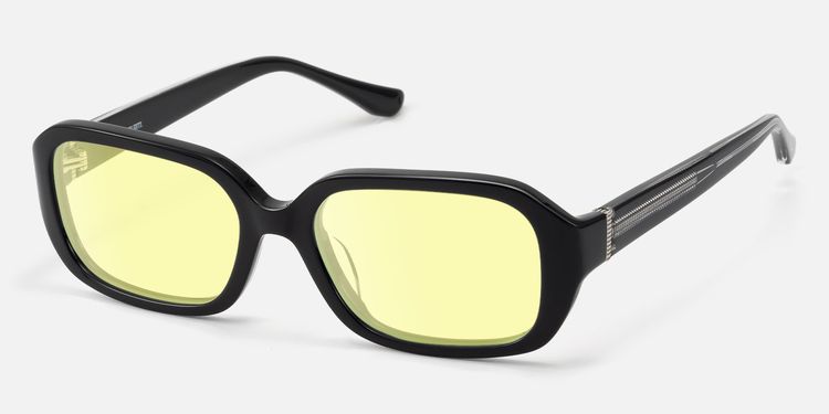 Mies - Yellow Tinted Glasses with Exposed Hardware by Vooglam