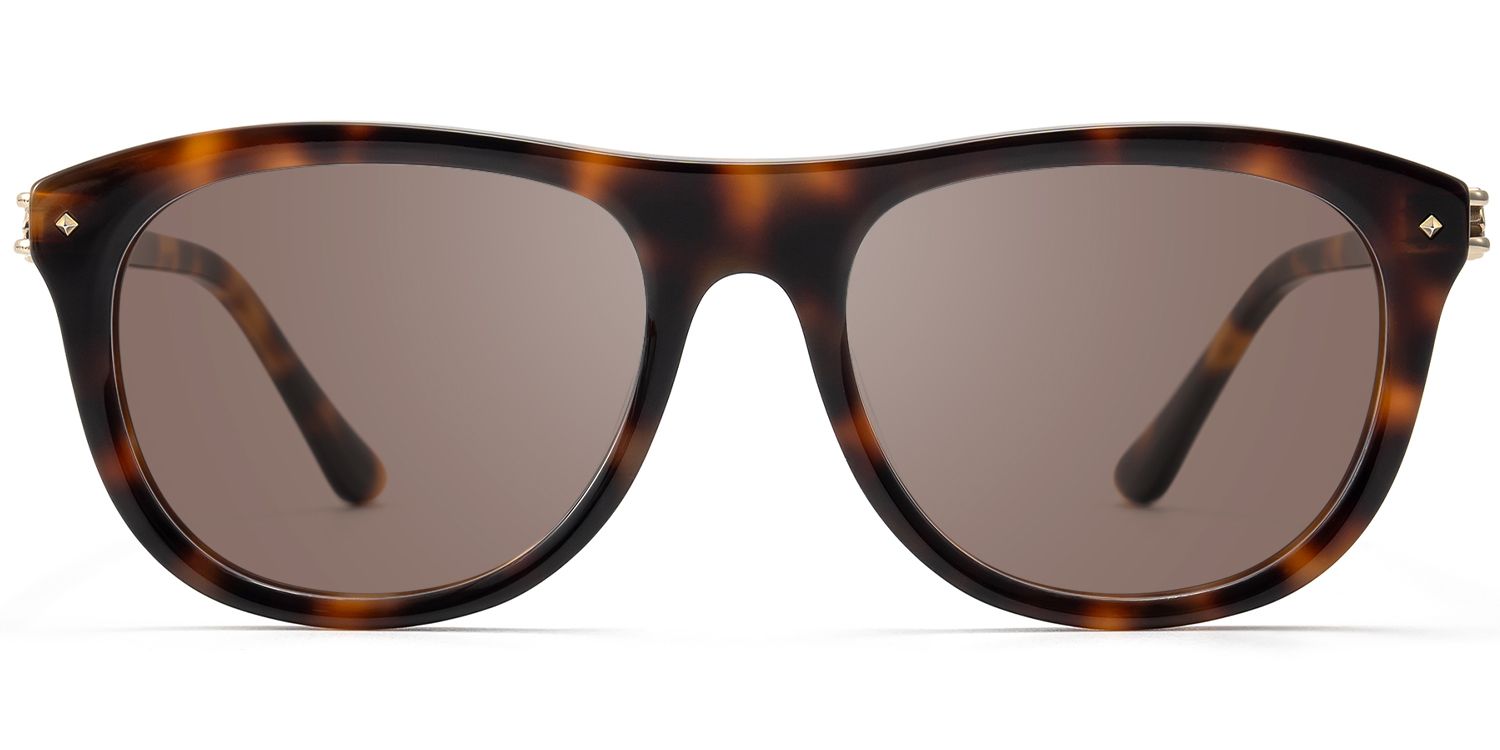 O'Keeffe - Vintage Aviator Tortoise Sunglasses by Vooglam Product Details 1